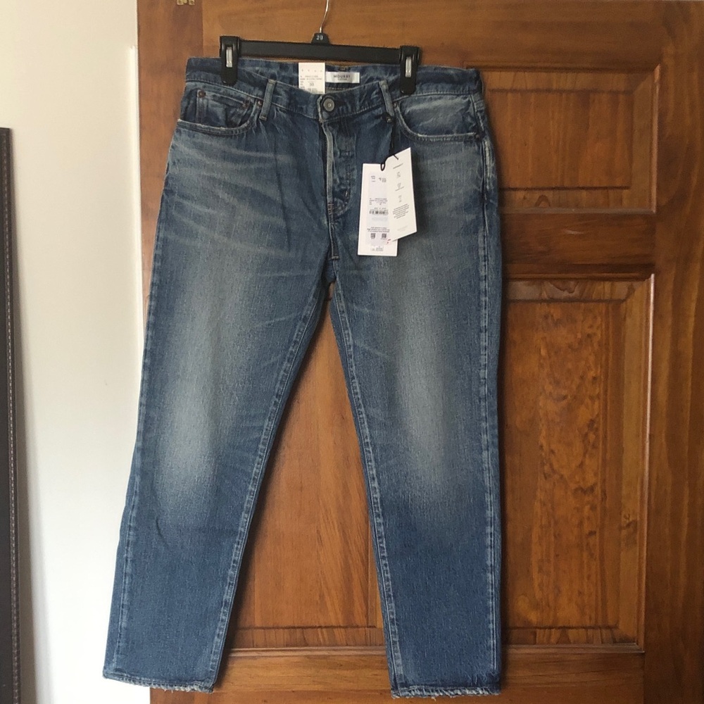 Moussy Men's Classic Blue Straight Jeans